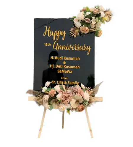 Papan Bunga Akrilik Cingcin